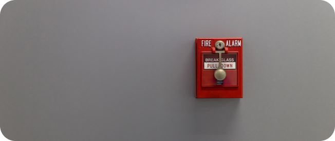 Botão de alarme manual de incêndio